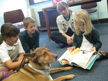 Reading program for kids; dog days Savannah